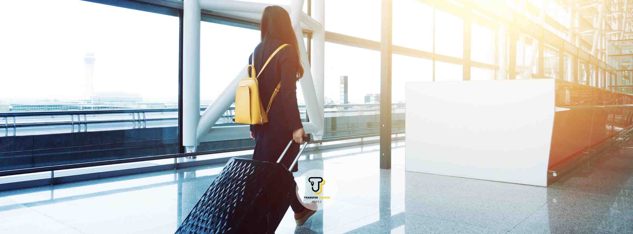 Pasajero aeropuerto buscando transfer para hotel